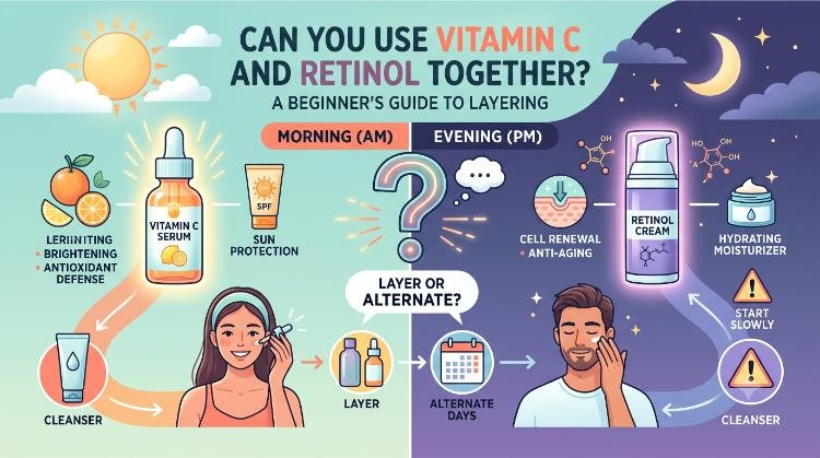Can You Use Vitamin C and Retinol Together? A Beginner’s Guide